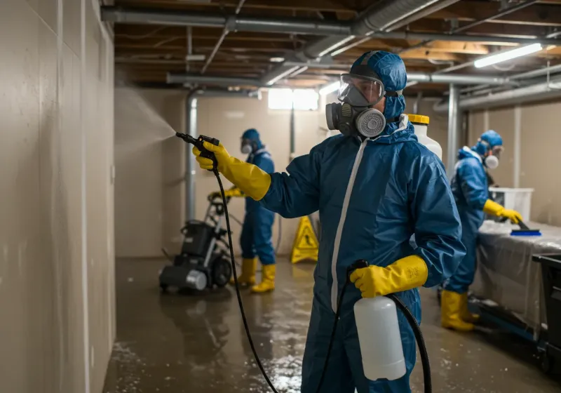 Basement Sanitization and Antimicrobial Treatment process in Indiana County, PA